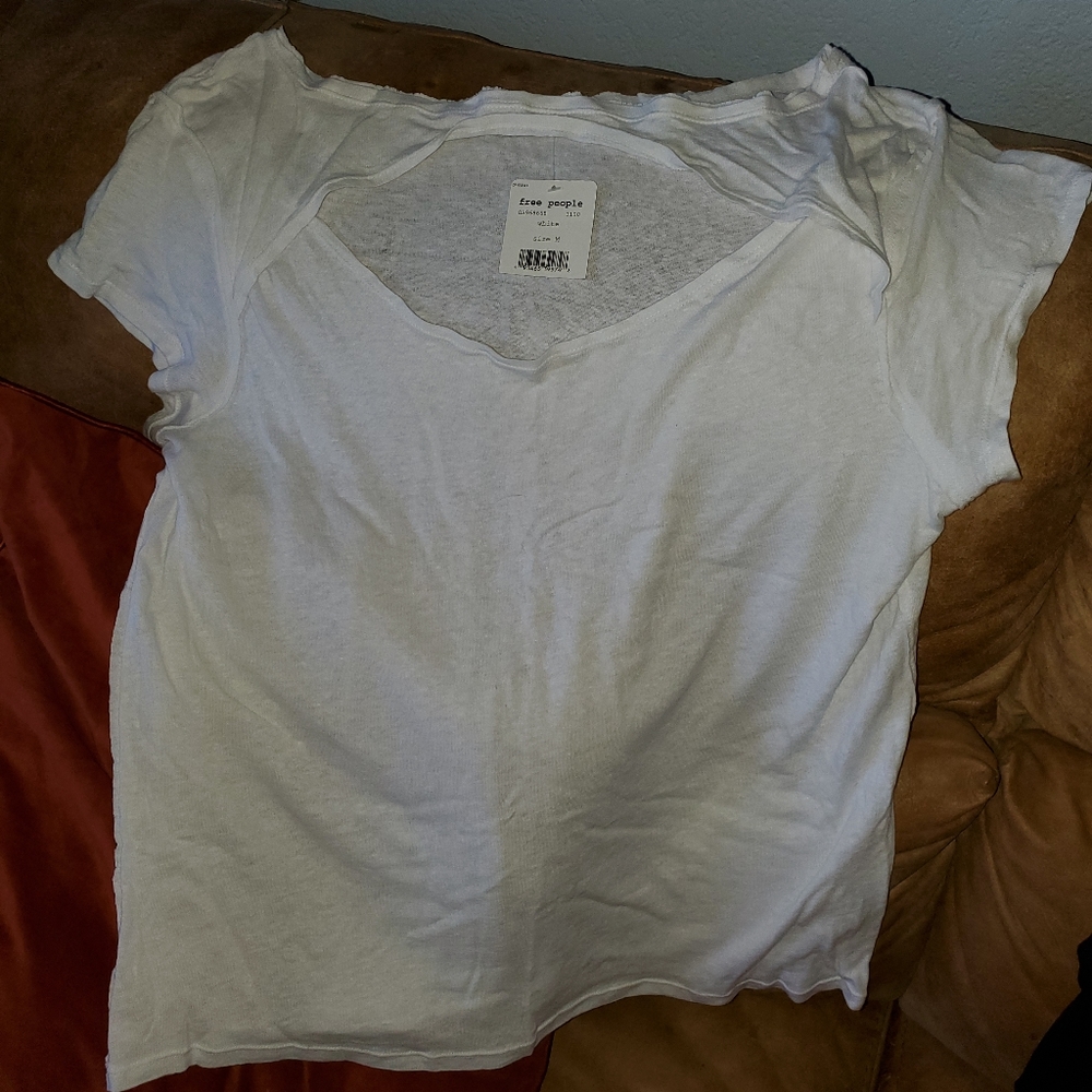 Free People T Shirt white NWT - Picture 2 of 4